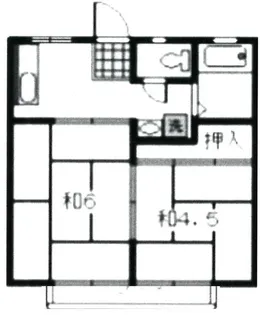 ハイツびんご【2階】の間取り