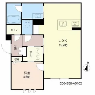 Casa Felice 水前寺【1階】の間取り