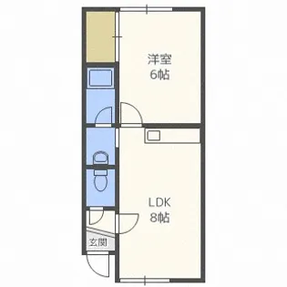 フェバーコーポ西野【2階】の間取り