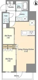 グランカーサ船堀I【3階】の間取り