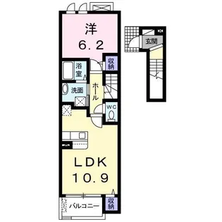 モントレゾール【2階】の間取り