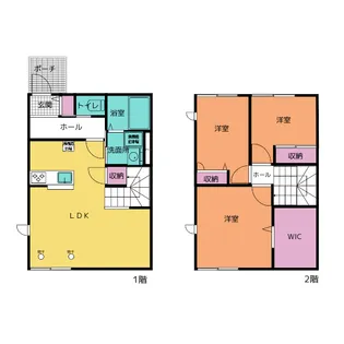 グランディール A【1階】の間取り