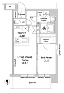 World Residence 大手町【6階】の間取り
