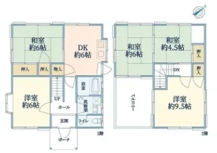 神奈川県横浜市神奈川区三枚町【一戸建】の間取り