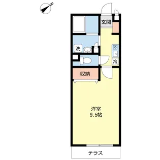 エクセルハイム【1階】の間取り