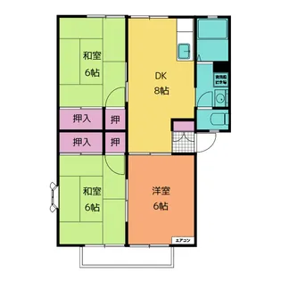 ガーデン欅A棟【1階】の間取り