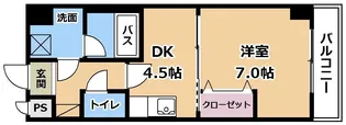 ユニティー南草津【4階】の間取り