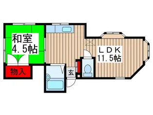 デュエット芝【3階】の間取り