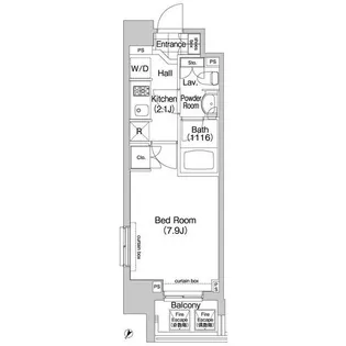 東京都港区芝4【マンション】の間取り