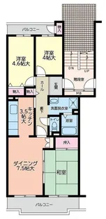 コーポレート相模原富士見【5階】の間取り