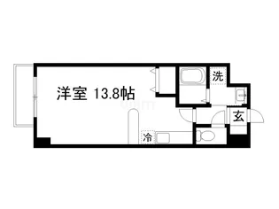 ル・サフィール西大路【8階】の間取り
