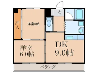 福岡県北九州市小倉南区徳力4【マンション】の間取り