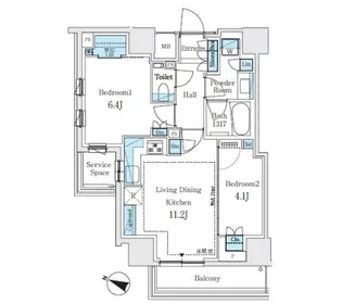 パークホームズ文京白山ヒルテラス【5階】の間取り
