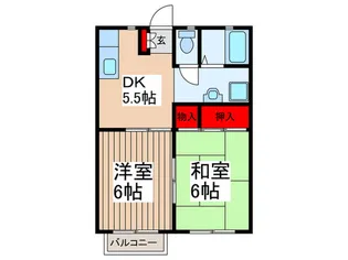 ツインコ-ト壱番館【1階】の間取り