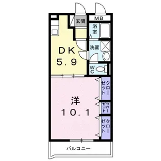 レジデンス辻が花2【3階】の間取り