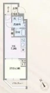 GRAN PASEO門前仲町 グランパセオ門前仲町【2階】の間取り