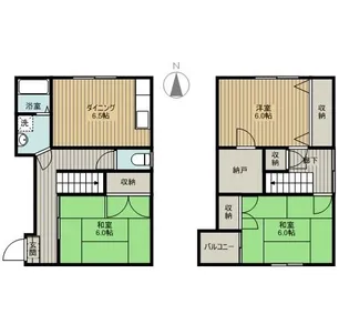 松本ハイツの間取り