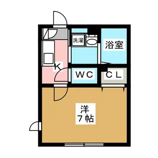 プランドール住吉【1階】の間取り
