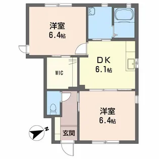シャーメゾン鴨島 A棟【1階】の間取り