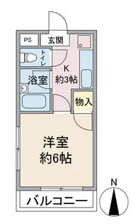 パレスノムラ【1階】の間取り