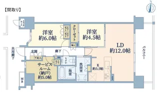 プレミスト湘南辻堂フォレストフェイス【11階】の間取り