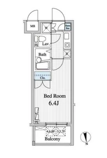 グレース早稲田【8階】の間取り