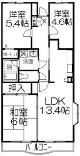 桂樹館(ケイジュカン)【4階】の間取り