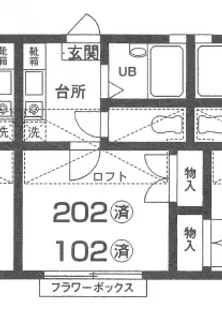 ルージュ【2階】の間取り