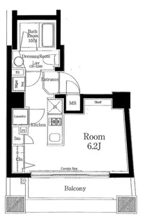 セジョリ早稲田【6階】の間取り