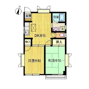 ファミーユ市川【2階】の間取り