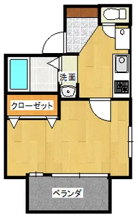 グリーンサイドアイエス【1階】の間取り