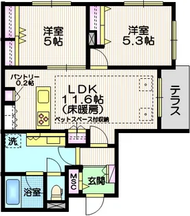 (仮称)自由が丘1丁目メゾン【1階】の間取り