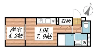 エクウス中村橋【1階】の間取り