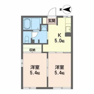 パークサイドセージ【1階】の間取り