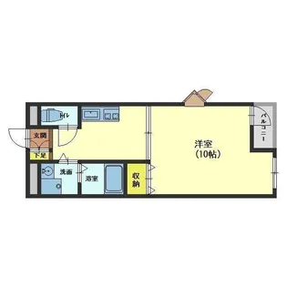 ハイツ茶屋町【3階】の間取り