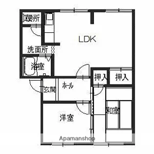 フレグランス曽屋【1階】の間取り