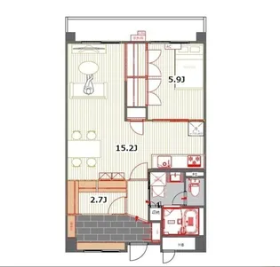 ローズガーデン【5階】の間取り