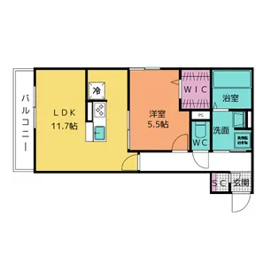 オリエントソレイユ3【1階】の間取り