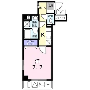 Alley Apartment【5階】の間取り