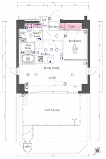 Cafe de La Paix Tokyo【8階】の間取り