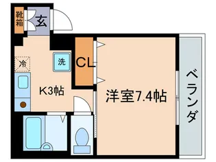 ク-ネルハイツ【2階】の間取り