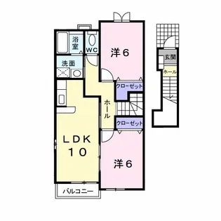 パーシモンハウス【2階】の間取り