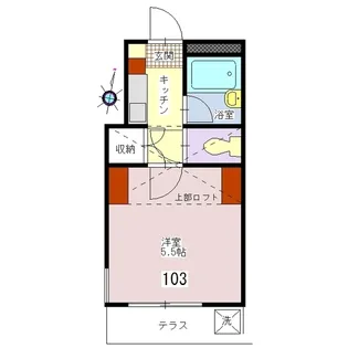 ジュネパレス千葉第23【1階】の間取り