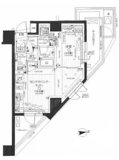 デュオステージ下北沢【5階】の間取り