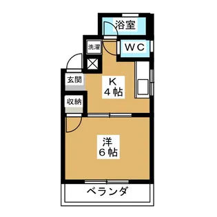 ハイツホワイト【4階】の間取り
