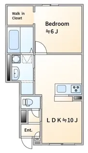 サングレイス【1階】の間取り