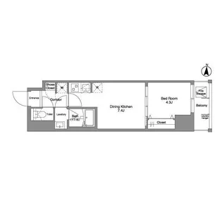 Daffitto錦糸町【3階】の間取り