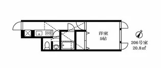 ウイング古屋【2階】の間取り