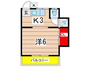増井荘【2階】の間取り
