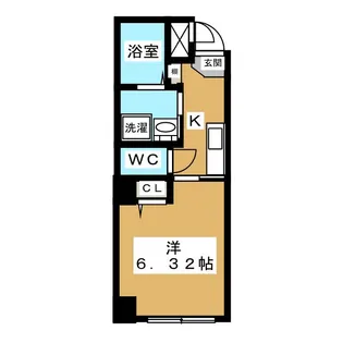 シェラトン三ノ輪【1階】の間取り